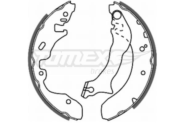 Remschoenset TOMEX brakes TX 20-84 TOMEX brakes TX 20-84 Remschoen FORD MONDEO 2014