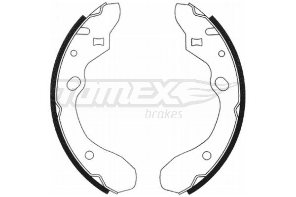 TOMEX brakes Bremžu loku komplekts TX 20-91 TOMEX brakes TX 20-91 orģinālās Bremžu loku Mazda 323F BJ cena