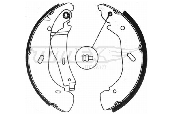 TOMEX brakes Brake Shoe Set TX 20-95 TOMEX brakes TX 20-95 Maxus brake shoes cost