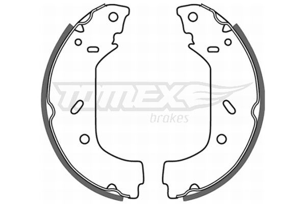 TOMEX brakes Bremsbackensatz TX 20-98 Peugeot 224 Bremsbackensatz TX 20-98 TOMEX brakes