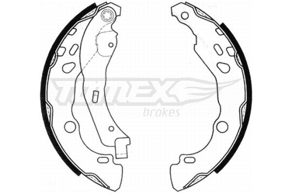 TOMEX brakes Piduriklotside komplekt TX 20-99 Trummelpiduriklotsid TOMEX brakes SONATA TX 20-99 odav