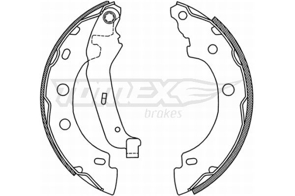 TOMEX brakes Bremsesko sett TX 21-00 Bremsesko TOMEX brakes Nissan PRIMASTAR TX 21-00