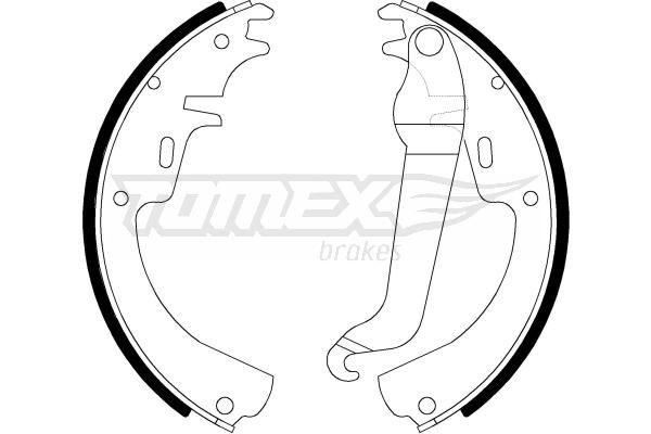 TOMEX brakes Bremžu loku komplekts TX 21-11 TOMEX brakes TX21-11 Bremžu loku Opel Kadett C Sedan cena