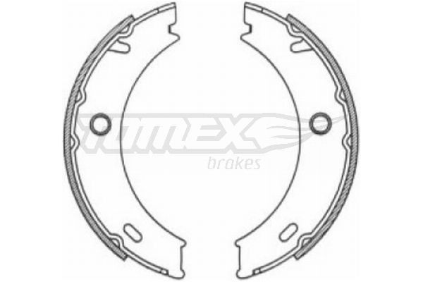 TOMEX brakes Remschoenset TX 21-18 Remschoenset TOMEX brakes Volkswagen TX 21-18
