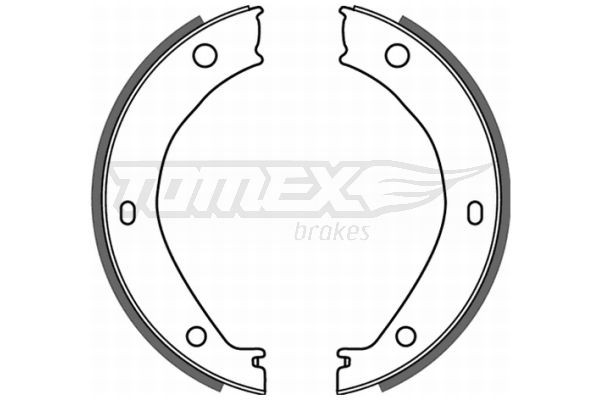 TOMEX brakes Brake Shoe Set TX 21-26 TX 21-26 TOMEX brakes brake shoes for AUDI A7