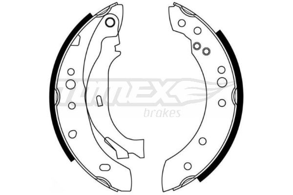 TOMEX brakes Kit ganasce freni TX 21-27 TX 21-27 costo Ganasce freno TOMEX brakes CITROËN XANTIA