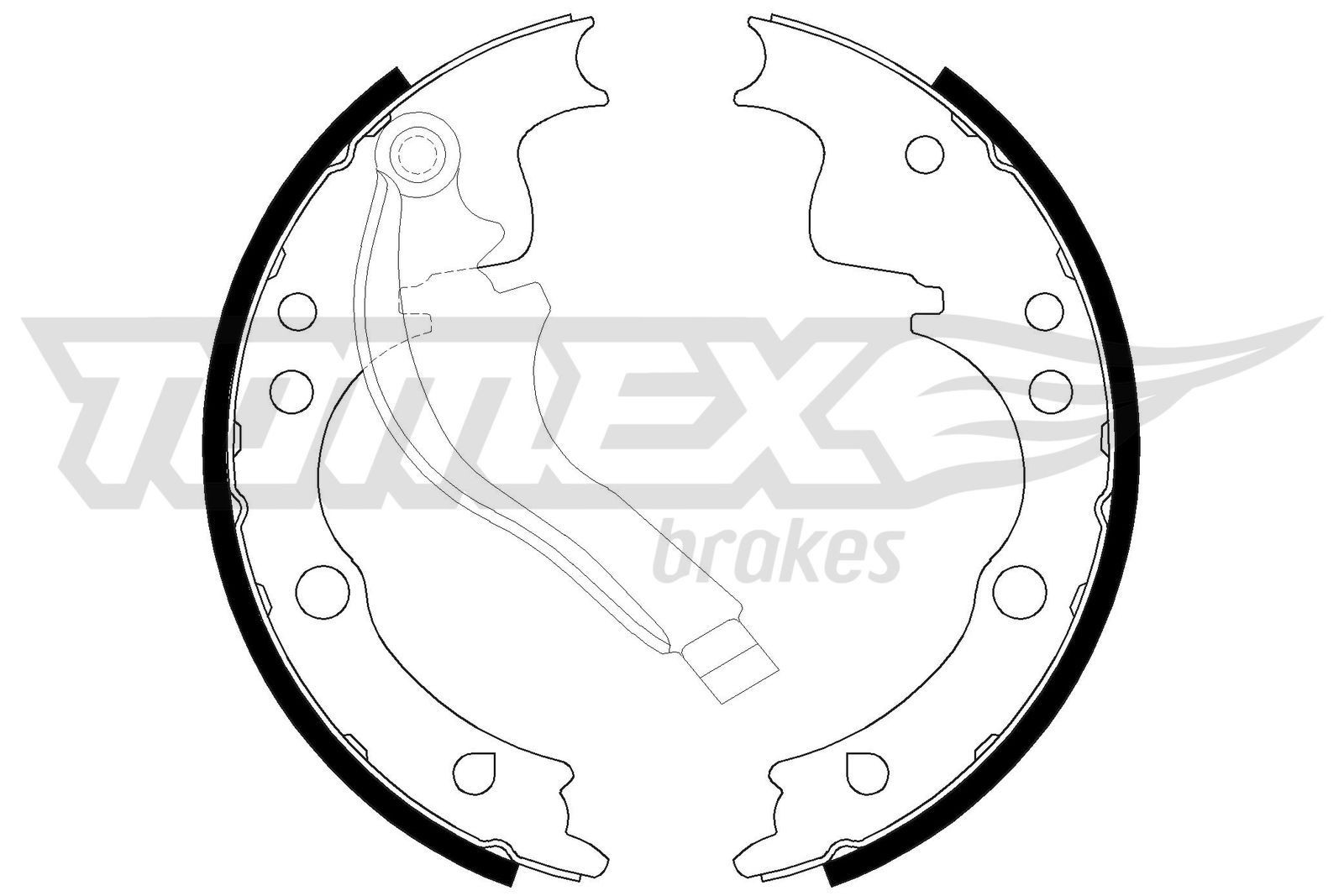 TOMEX brakes Bremsesko sett TX 21-39 TX 21-39 Bremseskosett ALFA ROMEO 164 TOMEX brakes