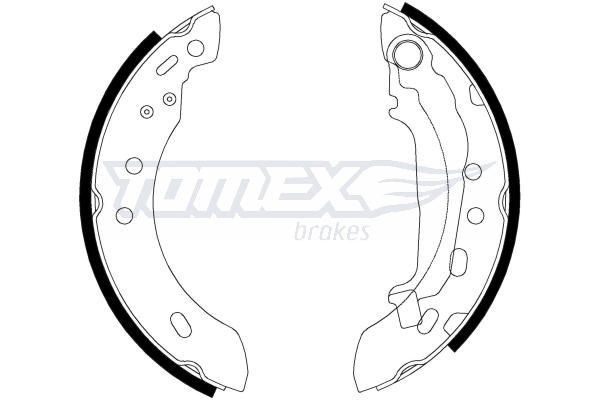 TOMEX brakes Bremsesko sett TX 21-47 TX 21-47 Bremsesko sett NISSAN PRIMASTAR TOMEX brakes