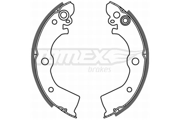 TOMEX brakes Bremsebakkesæt TX 21-50 TOMEX brakes TX21-50 Sunny Sedan (N13) Bremsebakkesæt pris