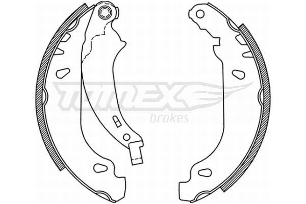 TOMEX brakes Bremsesko sett TX 21-52 Bremsesko sett TOMEX brakes 504 TX 21-52 billige