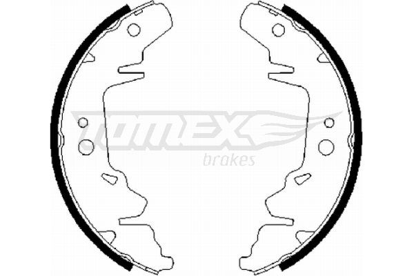 Bremsesko sett TOMEX brakes TX 21-64 TOMEX brakes TX 21-64 Bremsesko sett CHRYSLER VOYAGER 2008