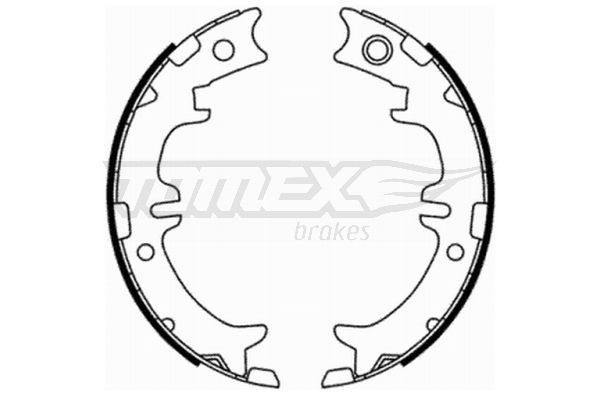 TOMEX brakes Brake Shoe Set TX 21-76 AUDI A7 TOMEX brakes brake shoes TX2176