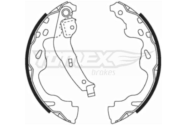 TOMEX brakes Bremsesko sett TX 21-82 Bremsesko sett TOMEX brakes TIGRA TX 21-82 billige