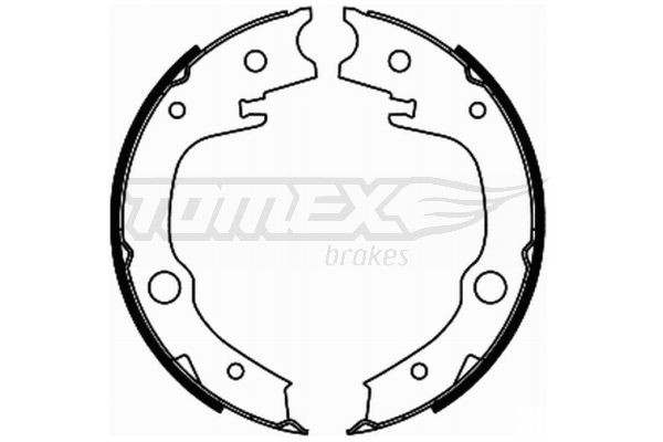 TOMEX brakes Σετ σιαγόνων φρένων TX 21-86 TX 21-86 Σετ σιαγωνες TOYOTA AVENSIS TOMEX brakes