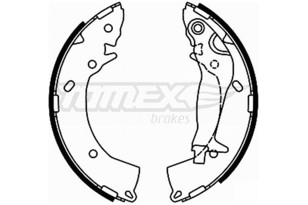 TOMEX brakes Piduriklotside komplekt TX 21-92 Trummelpiduriklotsid TOMEX brakes Hyundai SONATA TX 21-92