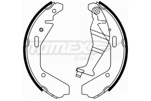 TOMEX brakes Bremsesko sett TX 21-94 Bremseskosett TOMEX brakes TIGRA TX 21-94 billige