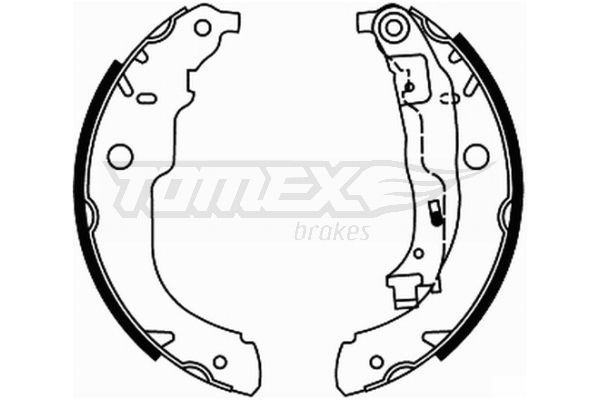 TOMEX brakes Bremsesko sett TX 21-96 Bremseskosett TOMEX brakes BERLINGO TX 21-96 billige