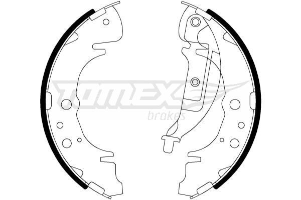 Kit ganasce freni TOMEX brakes TX 22-06 TOMEX brakes TX 22-06 Ganasce HYUNDAI SANTA FE 2000