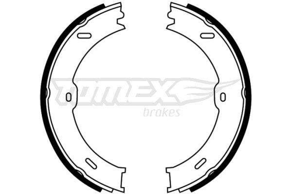 TOMEX brakes Bremsbackensatz TX 22-13 TX 22-13 Bremsbeläge für Trommelbremsen VW CADDY TOMEX brakes kaufen