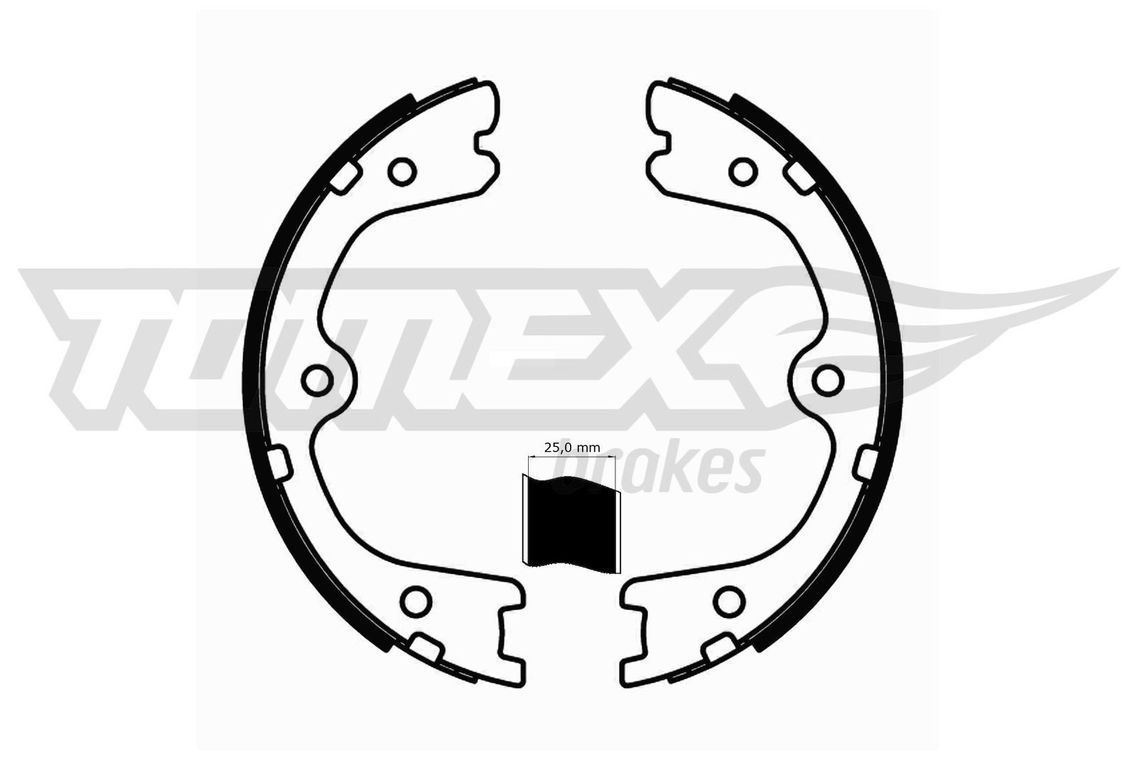 TOMEX brakes Bremsesko sett TX 22-23 TX 22-23 Bremseskosett NISSAN PRIMASTAR TOMEX brakes