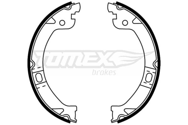 Jeu de mâchoires de frein TOMEX brakes TX 22-26 TOMEX brakes TX 22-26 Kit mâchoires de frein CHRYSLER VOYAGER 2003