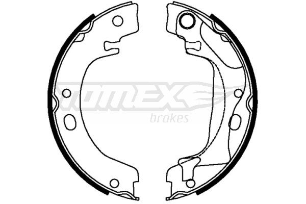 TOMEX brakes Σετ σιαγόνων φρένων TX 22-28 TX 22-28 Σιαγόνων φρένων TOYOTA AVENSIS TOMEX brakes