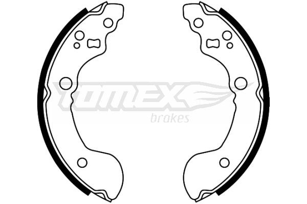 Jarrukenkäsarja TOMEX brakes TX 22-31 TOMEX brakes TX 22-31: Jarrukengät Nissan ALMERA 2021
