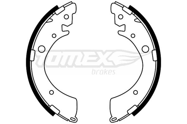 TOMEX brakes Bromsbacksats TX 22-40 Honda Civic 6 Coupe Bromsbackar TOMEX brakes TX 22-40