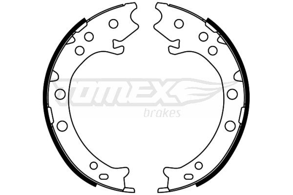 TOMEX brakes Σετ σιαγόνων φρένων TX 22-52 TOMEX brakes TX 22-52 Σετ σιαγόνων φρένων
