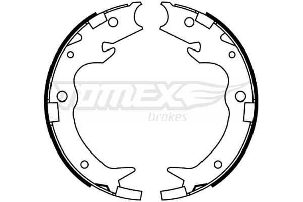 TOMEX brakes Jeu de mâchoires de frein TX 22-65 TX 22-65 TOMEX brakes Garnitures de freins Citroën pas cher