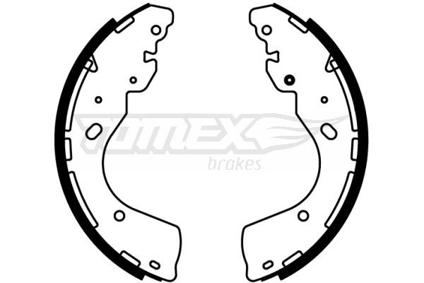 TOMEX brakes Σετ σιαγόνων φρένων TX 22-66 TX 22-66 Σετ σιαγωνες RENAULT 4 TOMEX brakes