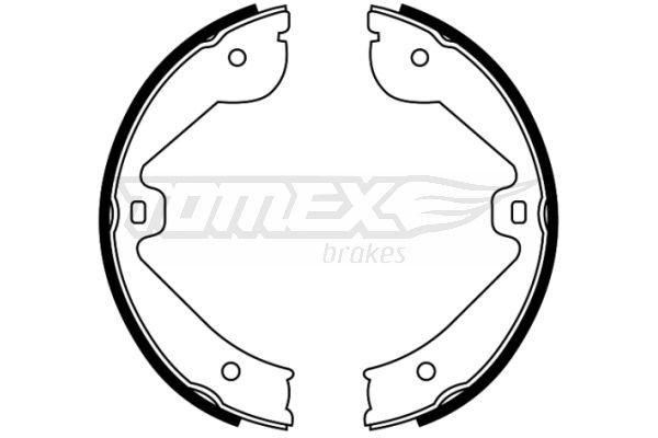 TOMEX brakes Piduriklotside komplekt TX 22-67 TOMEX brakes TX22-67 Trummelpiduriklotsid Mercedes Vito Mixto W639 hind