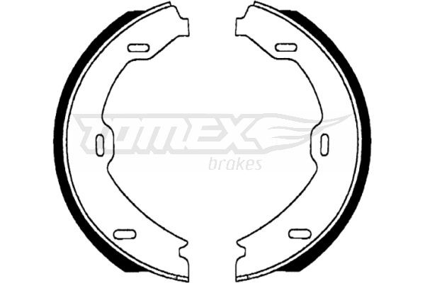 TOMEX brakes Jarrukenkäsarja TX 22-69 TX 22-69 TOMEX brakes Jarrukengät Mercedes-Benz V-sarja hinta