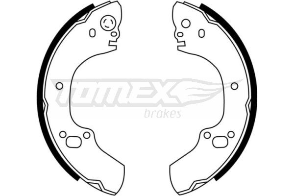 TOMEX brakes Σετ σιαγόνων φρένων TX 22-88 Φρένα τυμπάνου TOMEX brakes ADAM TX 22-88 φθηνά
