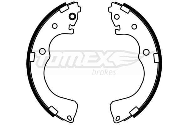 TOMEX brakes Bremžu loku komplekts TX 22-99 TOMEX brakes TX22-99 Trumuļu bremzes Mazda 2 MPV cena