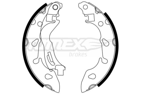 TOMEX brakes Bremsebakkesæt TX 23-04 Tromlebremser FIAT TOMEX brakes TX 23-04