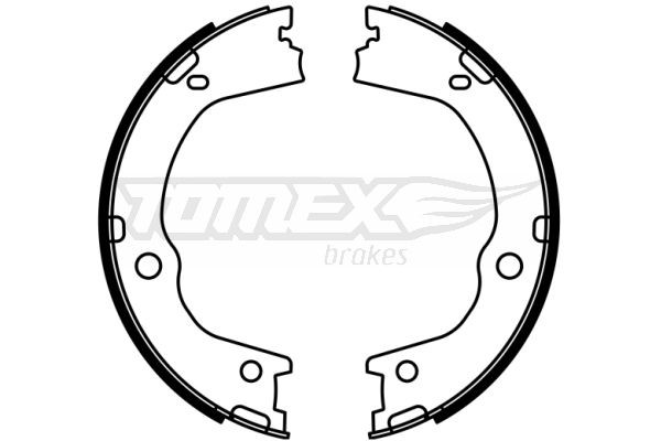 TOMEX brakes Bremžu loku komplekts TX 23-06 TOMEX brakes TX 23-06 Bremžu loku komplekts HYUNDAI Santa Fe II (CM) 3.3 Dynamic 4x4 235 ZS 2008