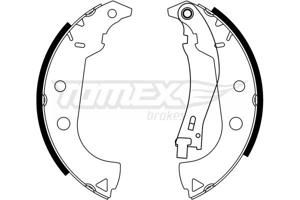 TOMEX brakes Bremsebakkesæt TX 23-15 Tromlebremser TOMEX brakes FIAT TX 23-15