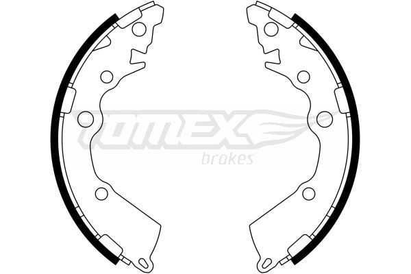TOMEX brakes Bremžu loku komplekts TX 23-18 cena Bremžu loku Kia TA TX 23-18 TOMEX brakes