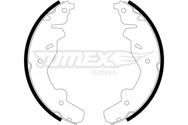 Bremsebakkesæt TOMEX brakes TX 23-19 TOMEX brakes TX 23-19 Bremsebakker KIA SPORTAGE 2003