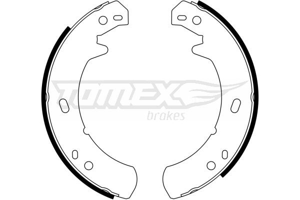 TOMEX brakes Remschoenset TX 23-24 TOMEX brakes TX 23-24 Trommelrem LAND ROVER Range Rover I aan een voordelige prijs