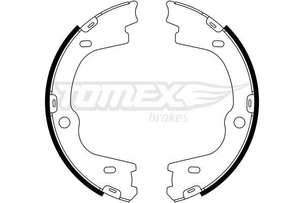 TOMEX brakes Piduriklotside komplekt TX 23-27 TX 23-27 Trummelpiduriklotsid HYUNDAI SONATA TOMEX brakes
