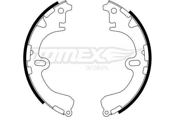 TOMEX brakes Brake Shoe Set TX 23-34 TOYOTA C-HR TOMEX brakes brake shoes TX2334