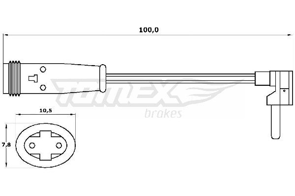 TOMEX brakes Sensore di usura delle pastiglie freni TX 30-27 TX 30-27 costo Sensore pastiglie freni TOMEX brakes MERCEDES-BENZ Classe M