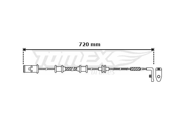TOMEX brakes Slidindikator, bremsebelægning TX 30-39 TOMEX brakes TX 30-39 Astro I Bus Slidindikator bremsebelægning originale pris