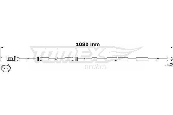 TOMEX brakes Slitekontakt bremsekloss TX 31-18 Alarmkontakt bremsebeleggslitasje TOMEX brakes 7-serie TX 31-18 billige
