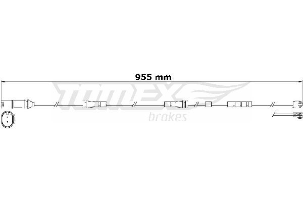 TOMEX brakes Slitekontakt bremsekloss TX 31-22 Slitasjevarsler bremseklosser TOMEX brakes 7-serie TX 31-22 billige