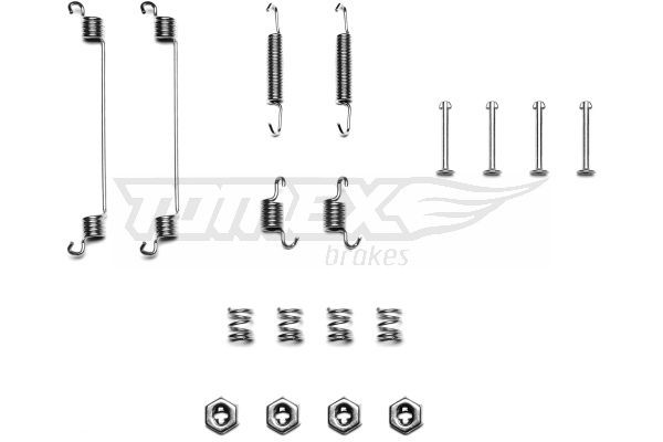 TOMEX brakes Lisakomplekt, Piduriklotsid TX 40-09 TOMEX brakes TX40-09 Lisakomplekt piduriklotsid Nissan PATHFINDER originaal