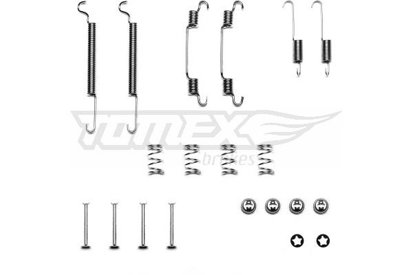 TOMEX brakes Σετ βοηθ. εξαρτημάτων, σιαγόνες φρένου TX 40-34 TOMEX brakes TX40-34 Σετ βοηθητικα εξαρτημάτων σιαγόνες φρένου Zafira A τιμες
