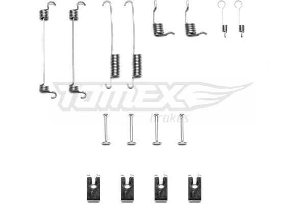 TOMEX brakes Tilbehørsett, bremsesko TX 40-38 TOMEX brakes TX40-38 Tilbehørsett bremsesko Mazda 121 originale